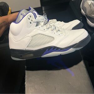 Jordan 5 Retro White Purple